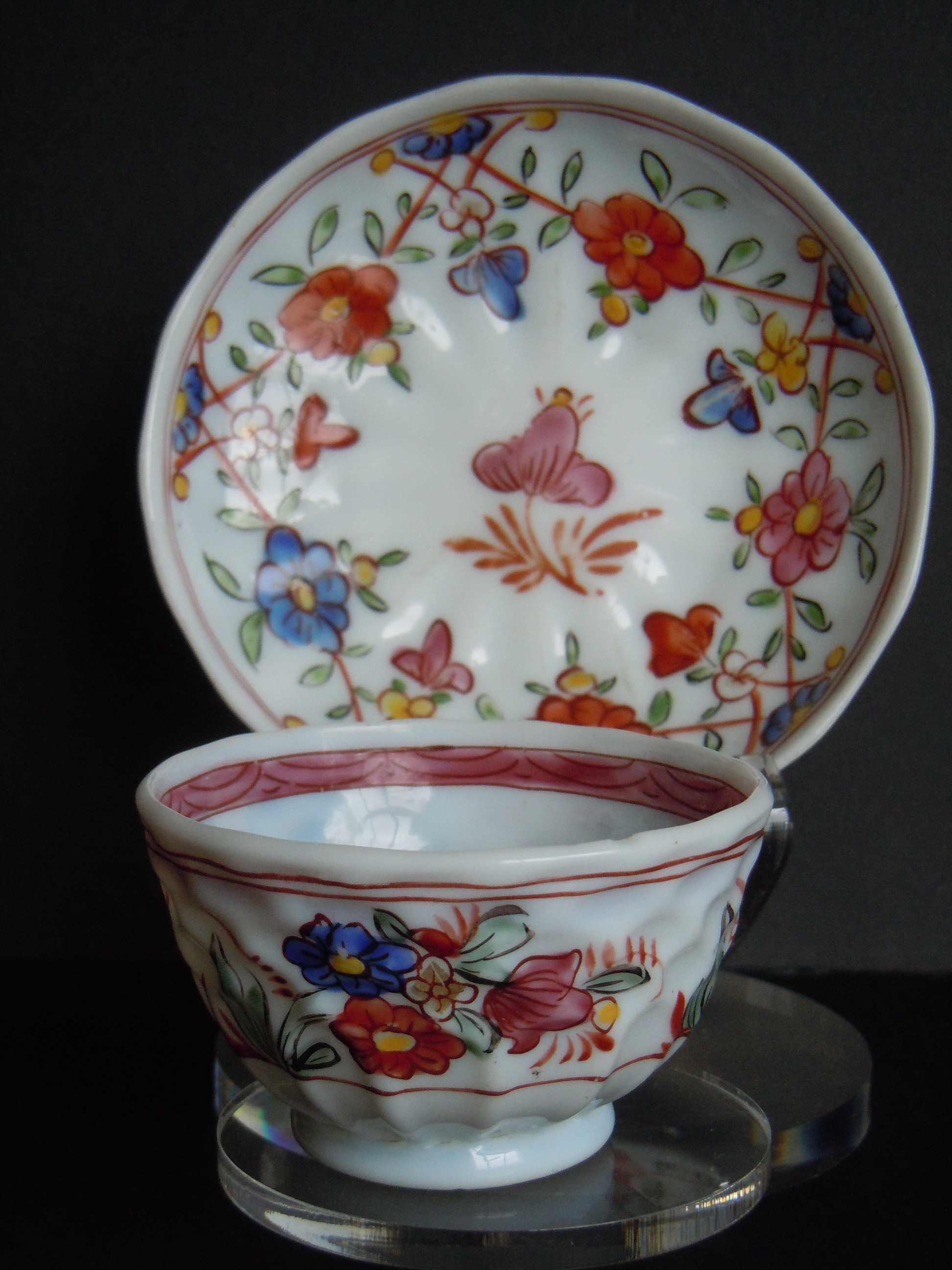 sorbet gauffr� et soucoupe